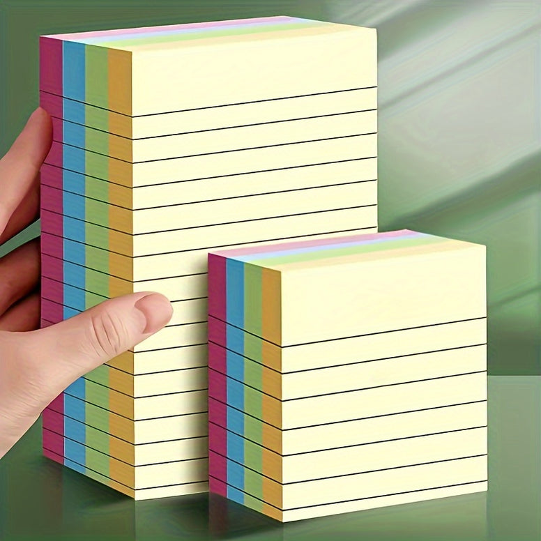 Colorful Horizontal Line Sticky Notes Pack of 200 Sheets Stylish Organization