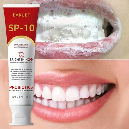 Om-SP 10 Probiotic Toothpaste: Brighten, Freshen, Protect