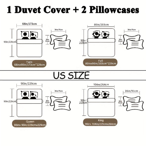 Elegant Leaf Jacquard Duvet Cover Set