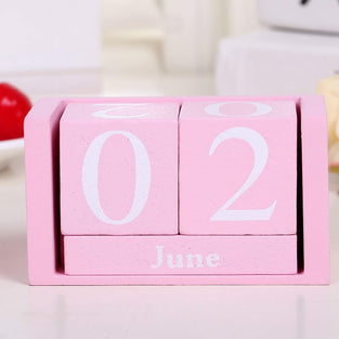 Simple Long Wooden Calendar