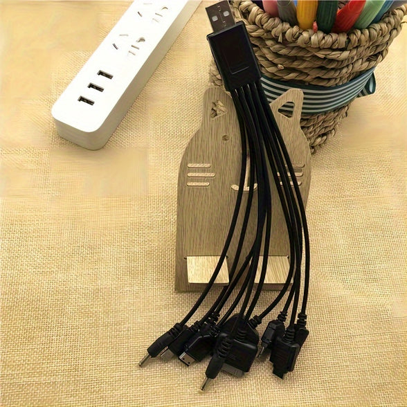 Versatile 10-in-1 USB Phone Charging Cable: Charge Multiple Devices With Ease!