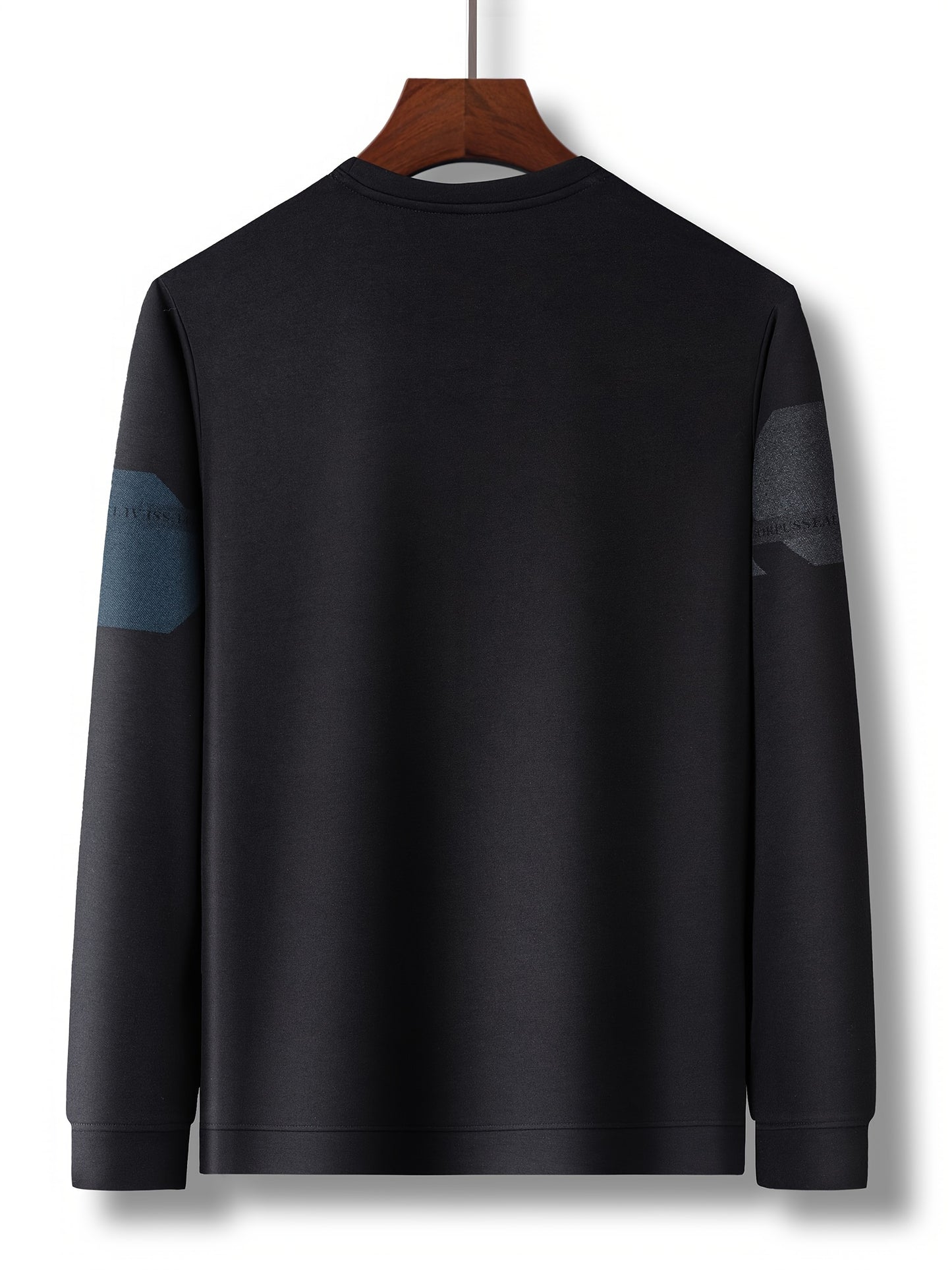 Modern Geometric Men's Crew Neck Sweatshirt: Graphic Design for Fall/Winter