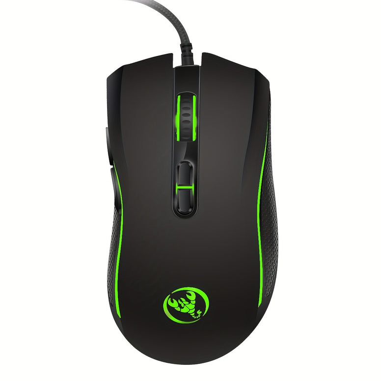 Colorful Backlight Wired Gaming Mouse: Enhance Your Home and Office Setup with 3200DPI Adjustable Precision