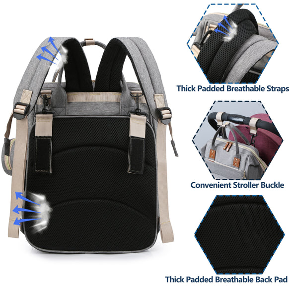 Trendy Diaper Bag Backpack Ultimate Companion for Modern Parents Stylish and Functional Design High-Quality Waterproof Materials Spacious Interior Thoughtfully Designed Layout for Baby Care Essentials