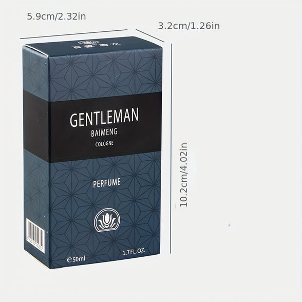 Gentleman Eau De Toilette Spray Refreshing Cologne for Daily Use Warm Masculine Scent Perfect Gift for Any Occasion Long Lasting Fragrance Suitable for Casual Events