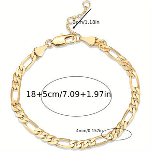 Stylish Adjustable Link Chain Bracelet for Womens Everyday Wear