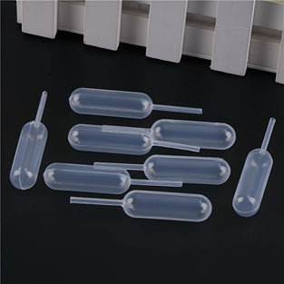 100PCS 4ml Cupcakes Pipettes, Mini Pipette Disposable Plastic Transfer Pipettes, Squeeze Pipettes Plastic Droppers, Plastic Pipettes For Cupcakes Chocolate Strawberries Ice Cream, Baking Tools, Party Supplies