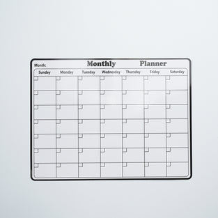 Magnetic Dry Erase Monthly Calendar for Refrigerator