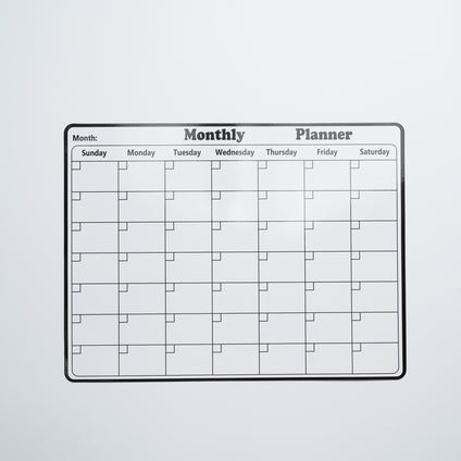 Magnetic Dry Erase Monthly Calendar for Refrigerator