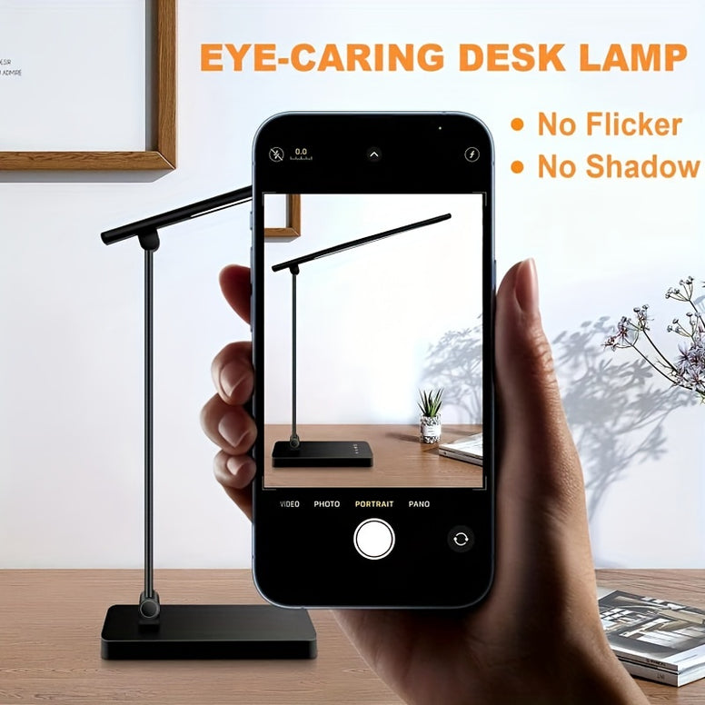 Versatile Adjustable LED Desk Lamp with 5 Lighting Levels & 45-Minute Auto Timer