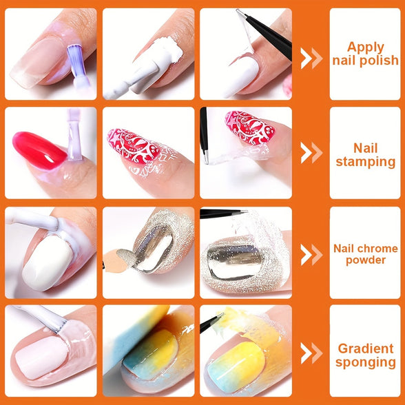 Fast Drying Nail Polish Barrier Peel Off Latex Tape for Mess Free Nail Art Application