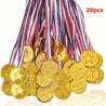 20pcs Plastic Award Medals: Perfect for Sports Games, Competitions, Parties, and Decorations