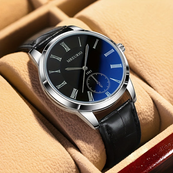 Fashion Quartz Belt Men's Watch: Stainless Steel Elegance for the Modern Gentleman