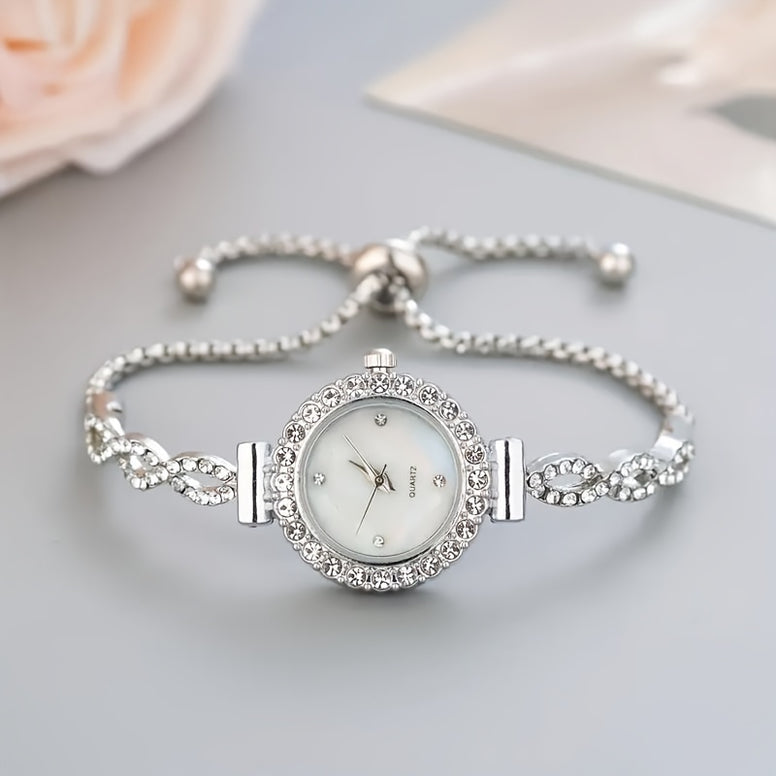 Sparkling Rhinestone Quartz Watch: The Ultimate Gift for Her