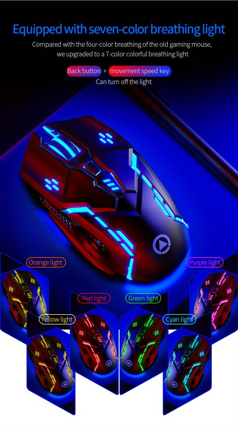 G-601099512521718 Mechanical Gaming Mouse: The Ultimate Silent Mouse for Computer Racer Enthusiasts