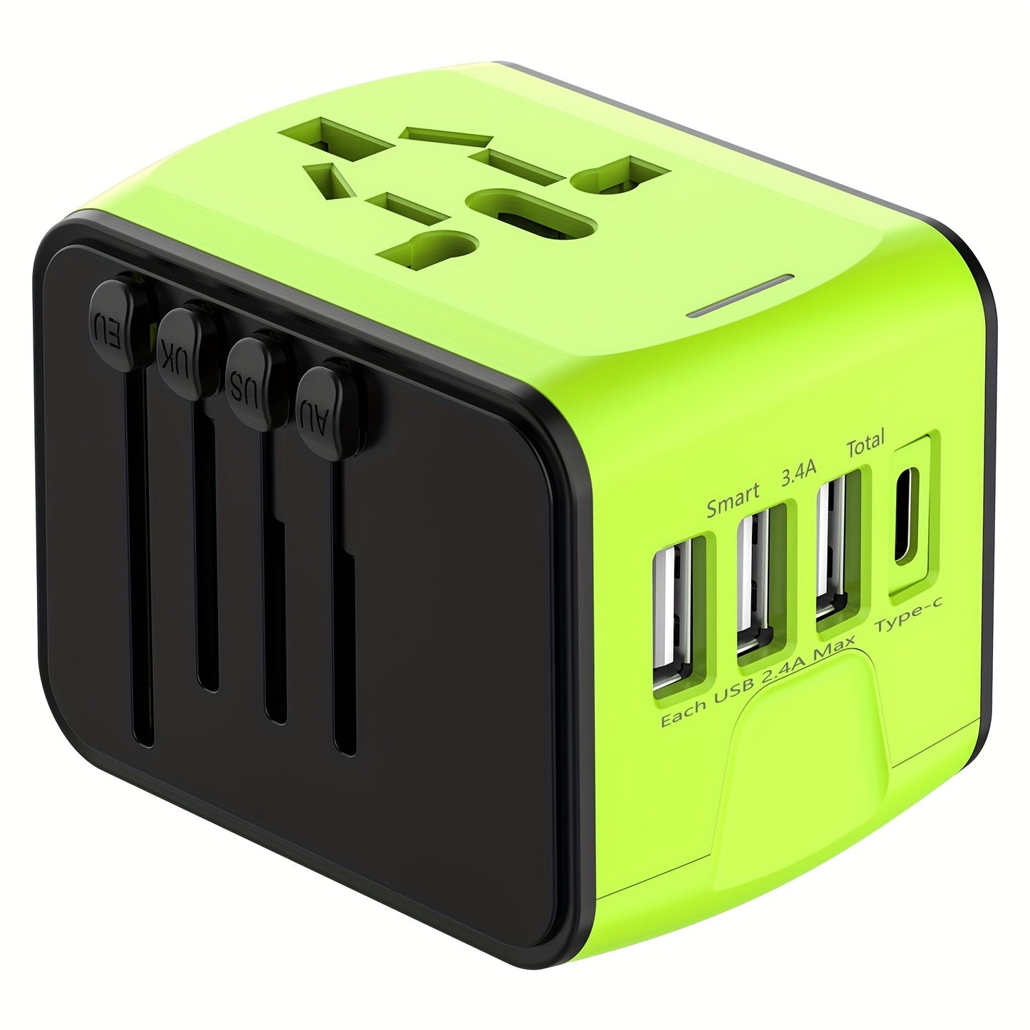 Universal Travel Adapter: High-Speed Power for 170  Countries