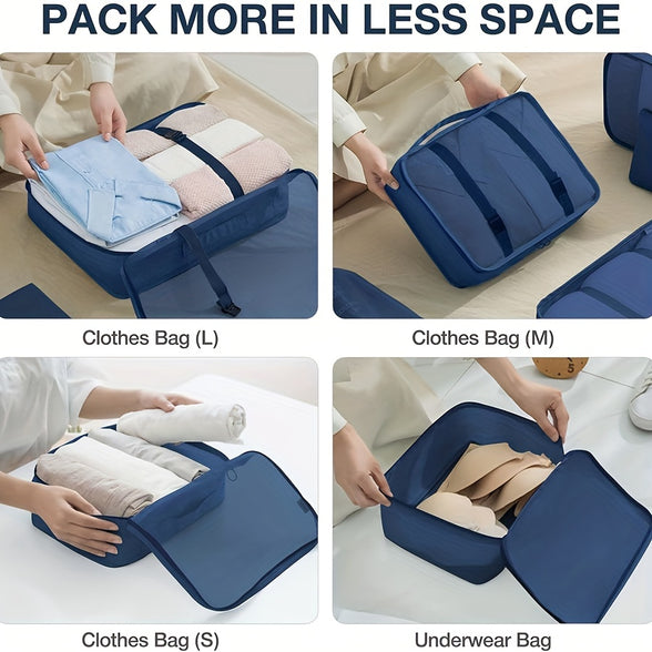 7-Piece Set: Lightweight and Wear-Resistant Luggage Storage Bags for Travel