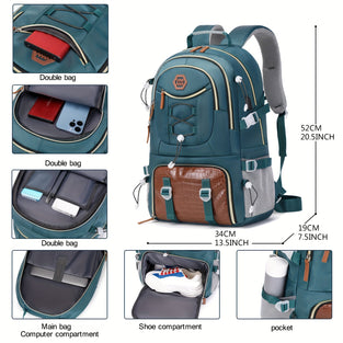 Ultimate Outdoor Travel Backpack: Large Capacity, Waterproof, and Stylish for Men and Women