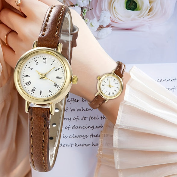 Retro Rome Fashion Analog Quartz Wrist Watch for Women