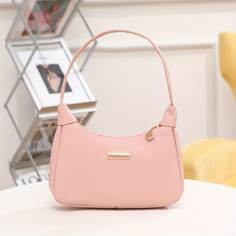 Chic PU Leather Shoulder and Crossbody Bag: Stylish, Lightweight, and Versatile for Girls