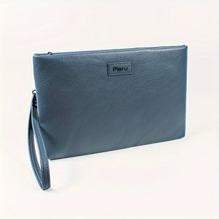 1pc Versatile PU Leather Clutch Bag, Fashion Multifunctional Long Wallet