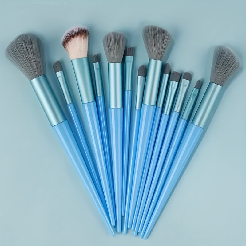 13-Piece Soft Makeup Brush Set: Perfect for Foundation, Blending, and Eye Shadow Application