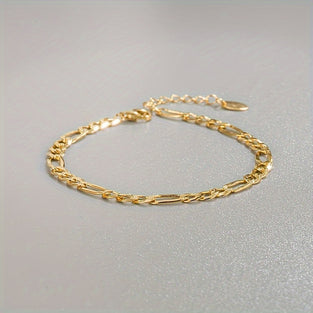 Minimalist Geometric 925 Silver Link Chain Bracelet Elegant Hand Chain Jewelry Decoration