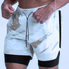 Men's 2-in-1 Swim Boxers: Double Layer Swimsuit Shorts for Summer Beach