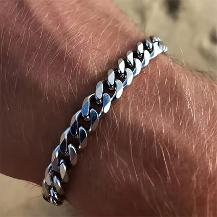 Stylish Cuban Chain Bracelet in Unique Punk Design