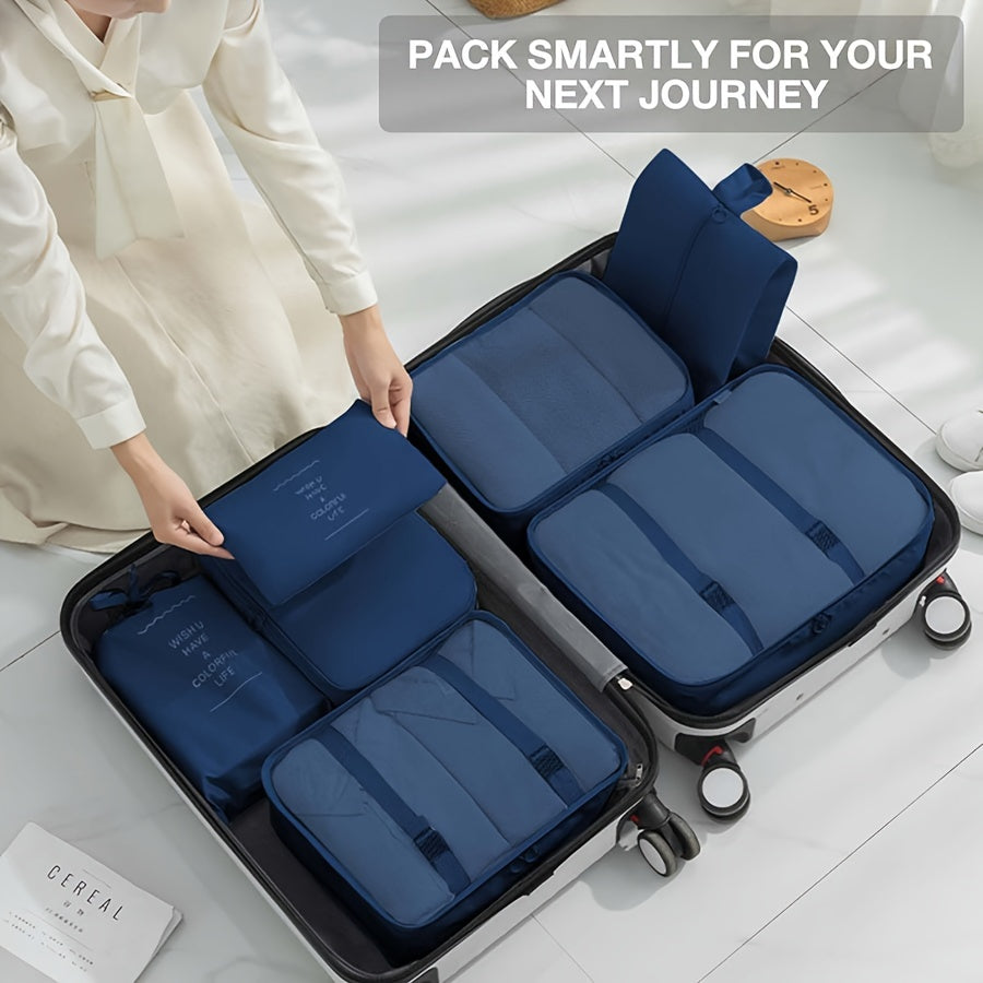 7-Piece Set: Lightweight and Wear-Resistant Luggage Storage Bags for Travel