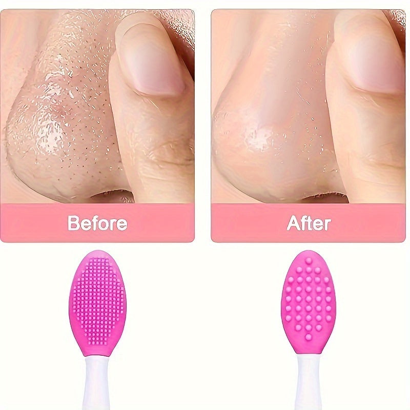 Double-Sided Facial Cleansing Brush: The Ultimate Blackhead Eliminator