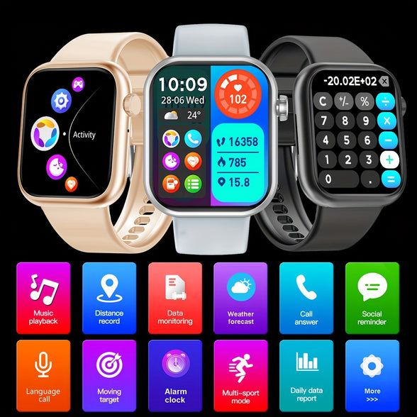 Chic Women's Smartwatch: Stay Connected in Style with Full Touch Screen & Wireless Calling