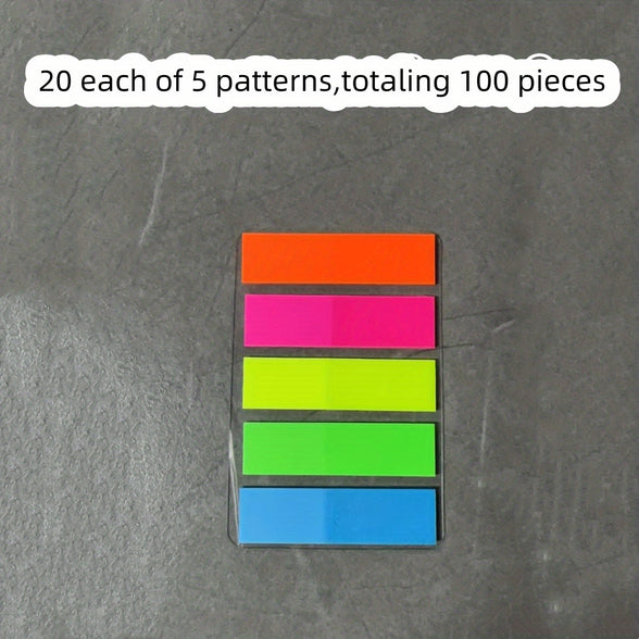 100-Piece Colorful Sticky Note Set: Creative Index Markers