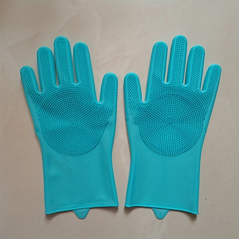 Multi-Functional Silicone Dishwashing Gloves