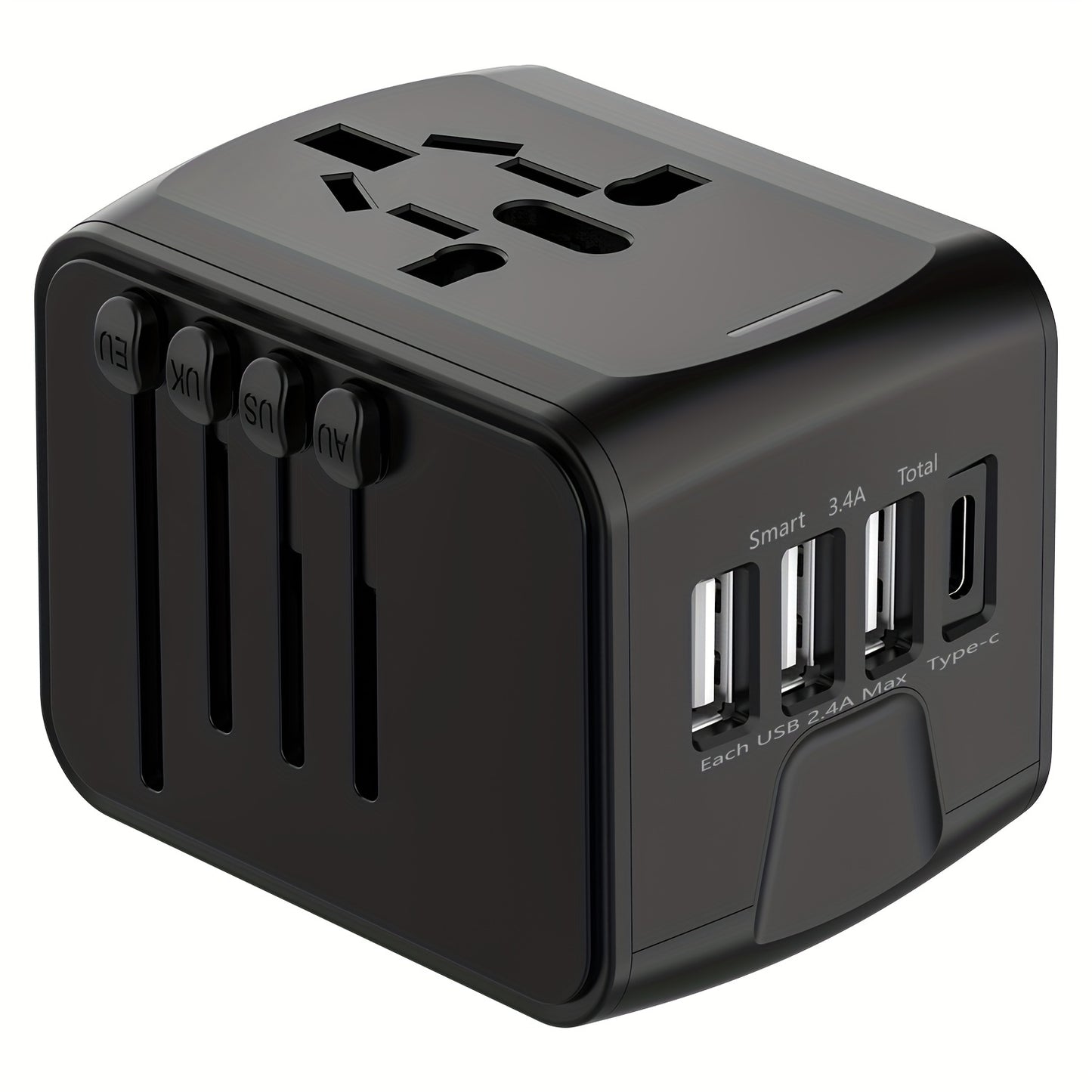 Universal Travel Adapter: High-Speed Power for 170  Countries