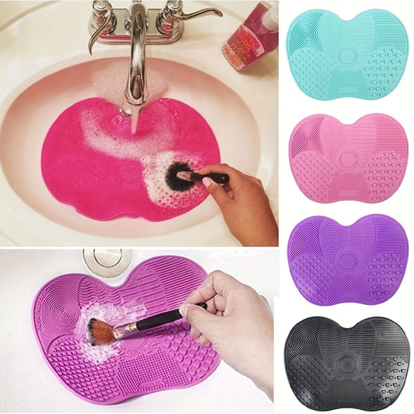 Versatile Silicone Scrub Pad with Suction Cup