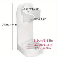 Wall Mounted Electric Toothbrush Holder Self Adhesive Durable Plastic Organizer for Bathroom Storage