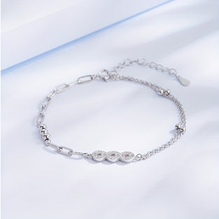 Stunning Adjustable Silver Coin Bracelet in Elegant Gift Box