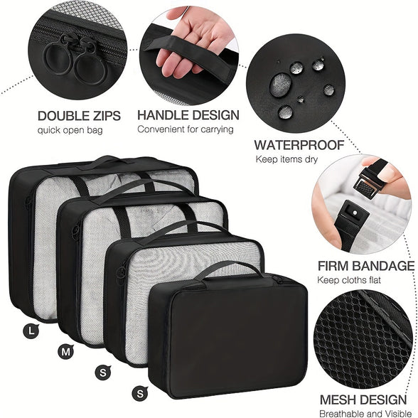 7-Piece Set: Lightweight and Wear-Resistant Luggage Storage Bags for Travel