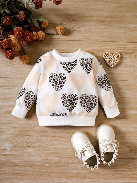 Leopard Love Printed Toddler Sweatshirt