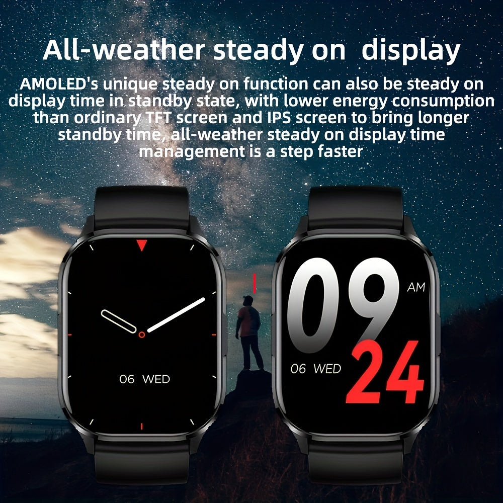 2024 New AMOLED Smart Watch: The Ultimate Wireless Calling Companion with Alway On Display