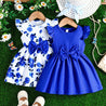 Adorable 2pcs Baby's Bowknot Decor Cap Sleeve Dress - Perfect for Baby Girls in Summer and Holidays