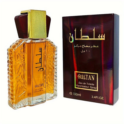 Dubai Perfume for Men Elegant and Long Lasting Fragrance Sultan Fragrance Oil Arabic Exotic Perfume Oil for Men Sultan Gold Fragrance Oil Unique Spicy Warm Feel 100ML