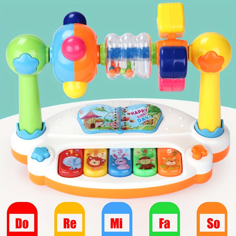 Wheel Inspired Musical Piano Keyboard Toy for Toddlers Engaging Vibrant Design Promotes Rhythm and Melody