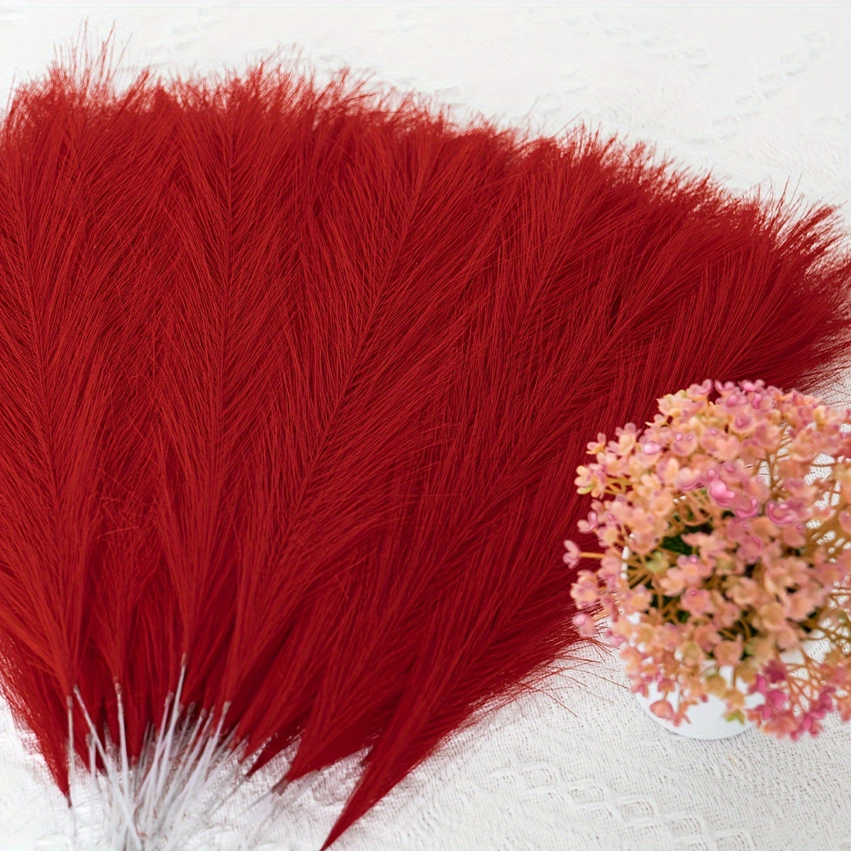 Bohemian Elegance: Set of 5 Artificial Pampas Grass