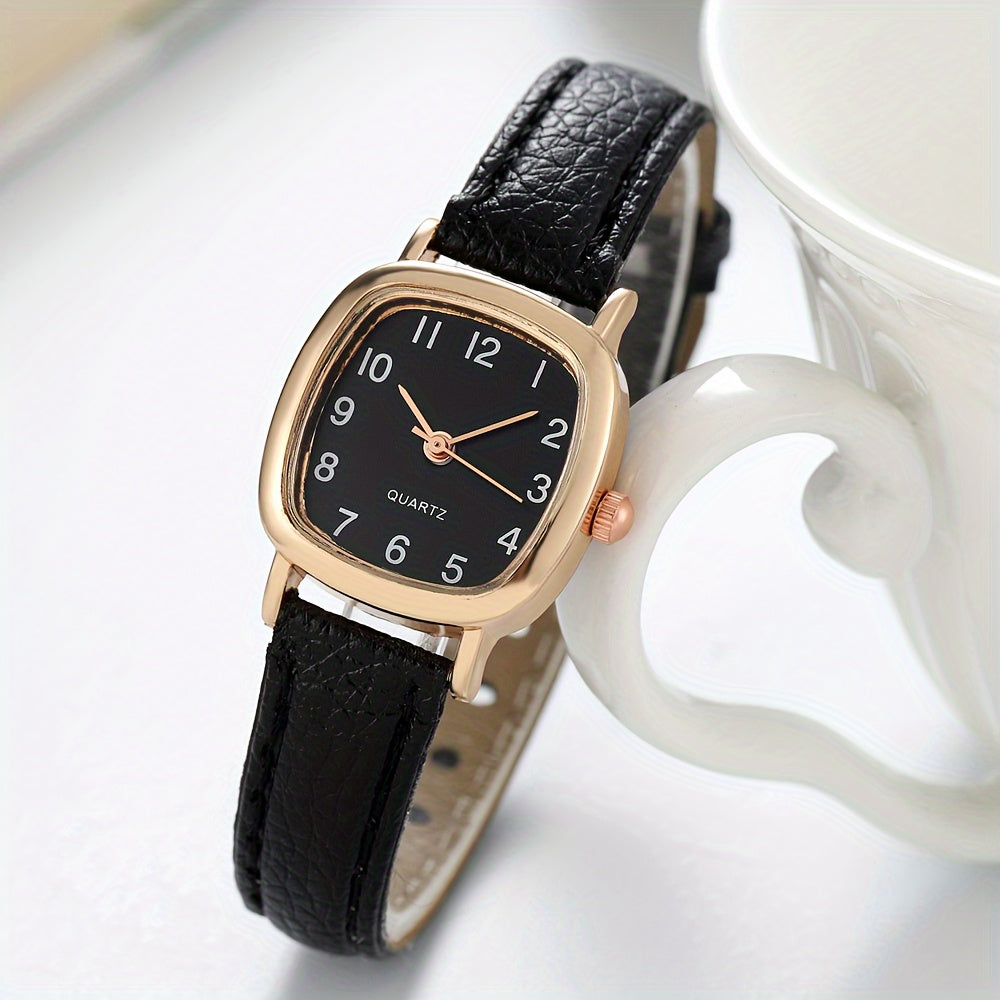 Stylish Quartz Watches with PU Leather Strap - A Perfect Gift for Women!