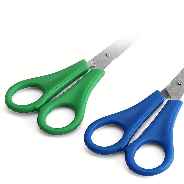 Multi-Function Safety Scissors with Integrated Ruler