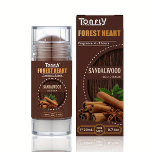 Tonfly Sandalwood Solid Perfume Balm For Men & Women - Alcohol-Free, Woody Scent, Perfect For Dating & Daily Use