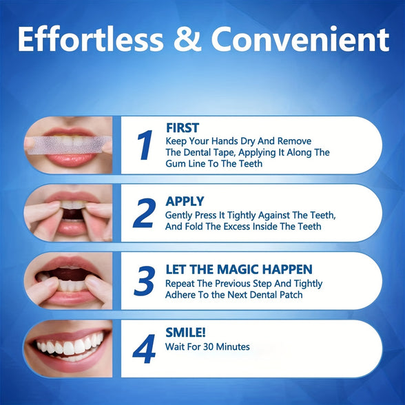 Brighten Your Smile with Our Convenient Teeth Whitening Strips for Home and Travel