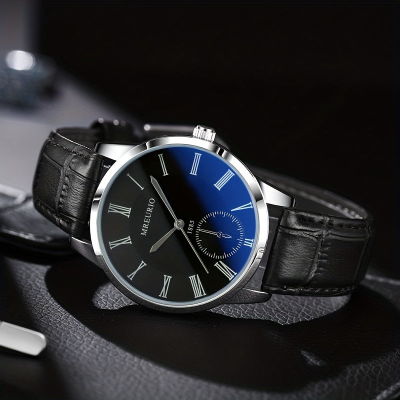 Fashion Quartz Belt Men's Watch: Stainless Steel Elegance for the Modern Gentleman